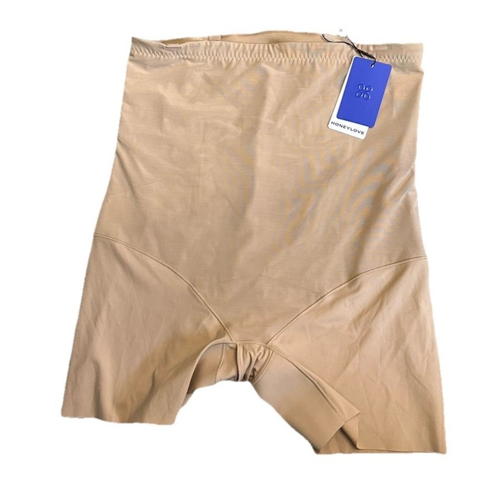 Honeylove Mid Waist Short Sand Nude New Plus Size 2X Shapewear SPST00014